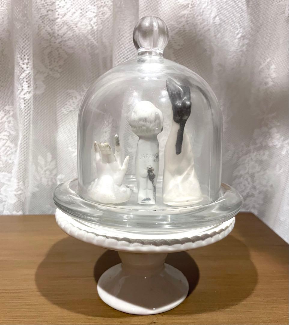 アンティーク　チャイナヘッドドール　オブジェ　陶器　ビンテージ　あちゃちゅむ