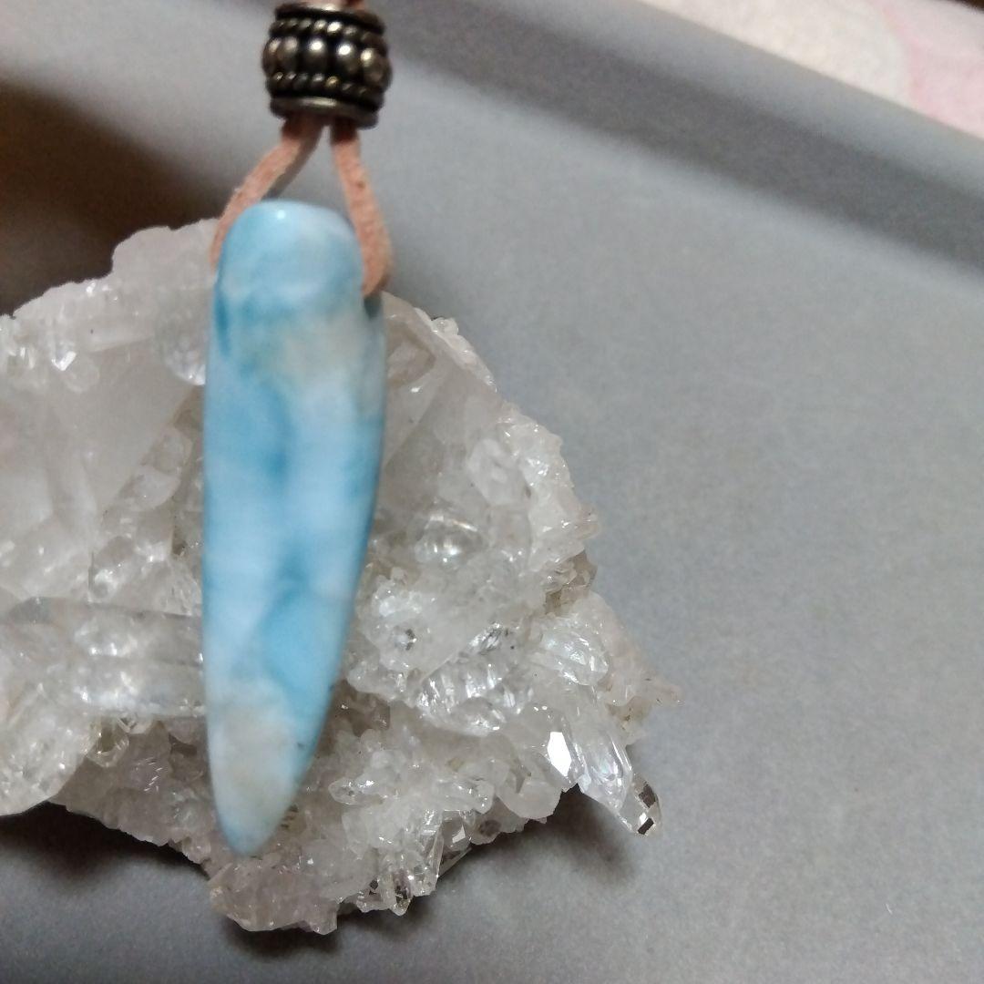 天然石ラリマー牙 ペンダント♡