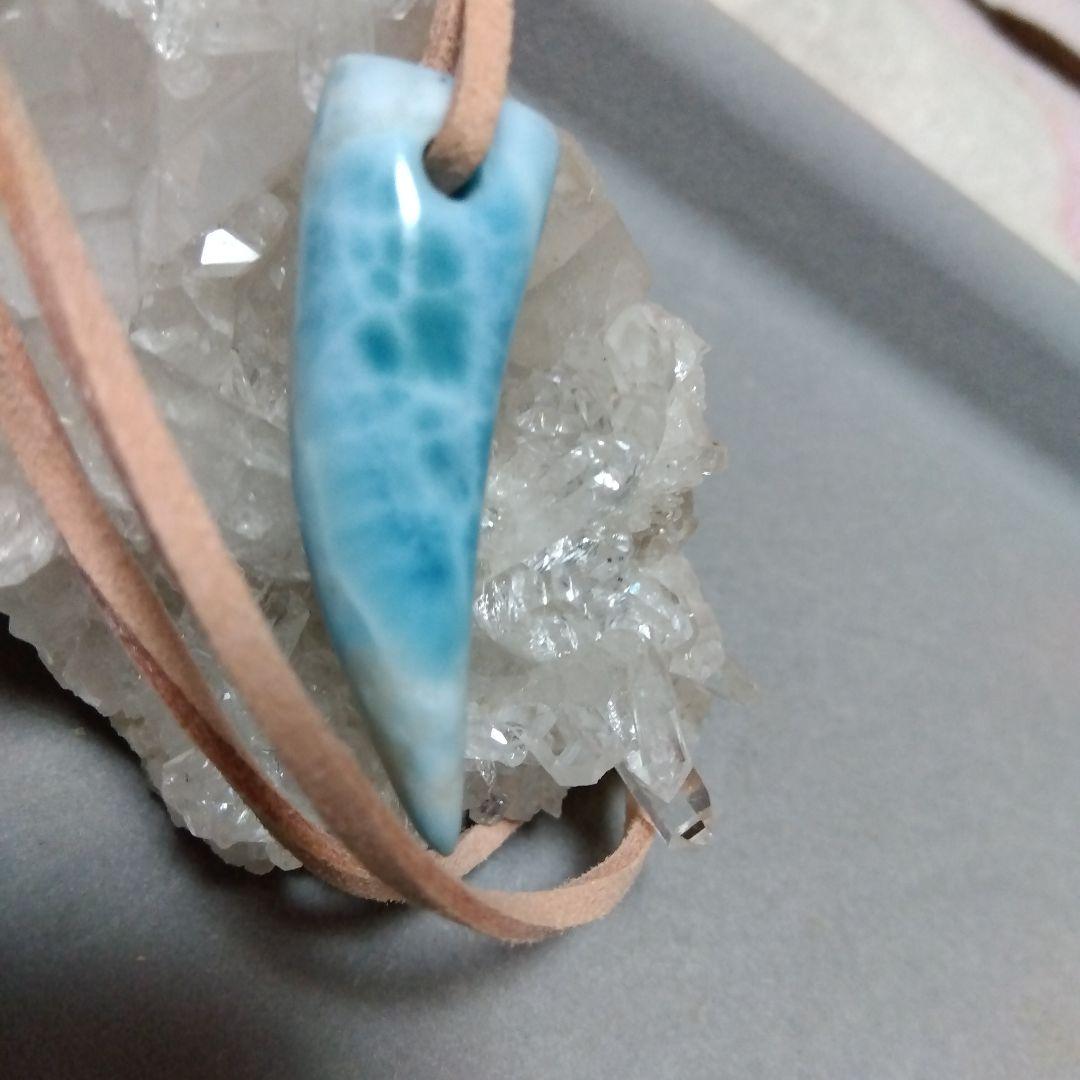 天然石ラリマー牙 ペンダント♡