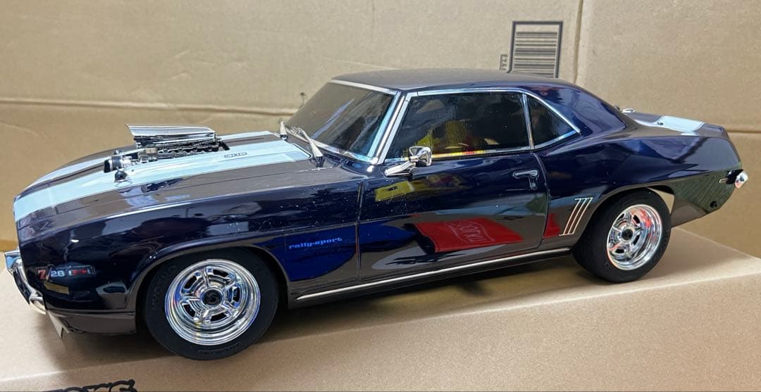 京商 Z28カマロ 550モーター カスタム塗装 LED プロポ付き 安売り