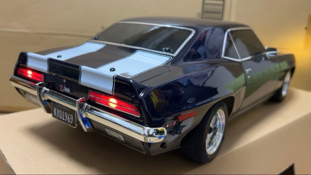 京商 Z28カマロ 550モーター カスタム塗装 LED プロポ付き 安売り