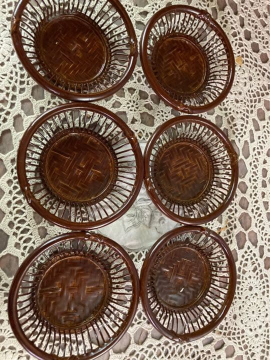 未使用 茶びつ 茶托 セット 重枝梅睦 定価48000円