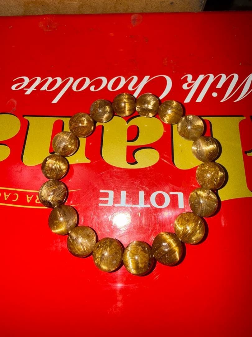 た*ん様 天然石ゴールドタイタンルチルブレスレット