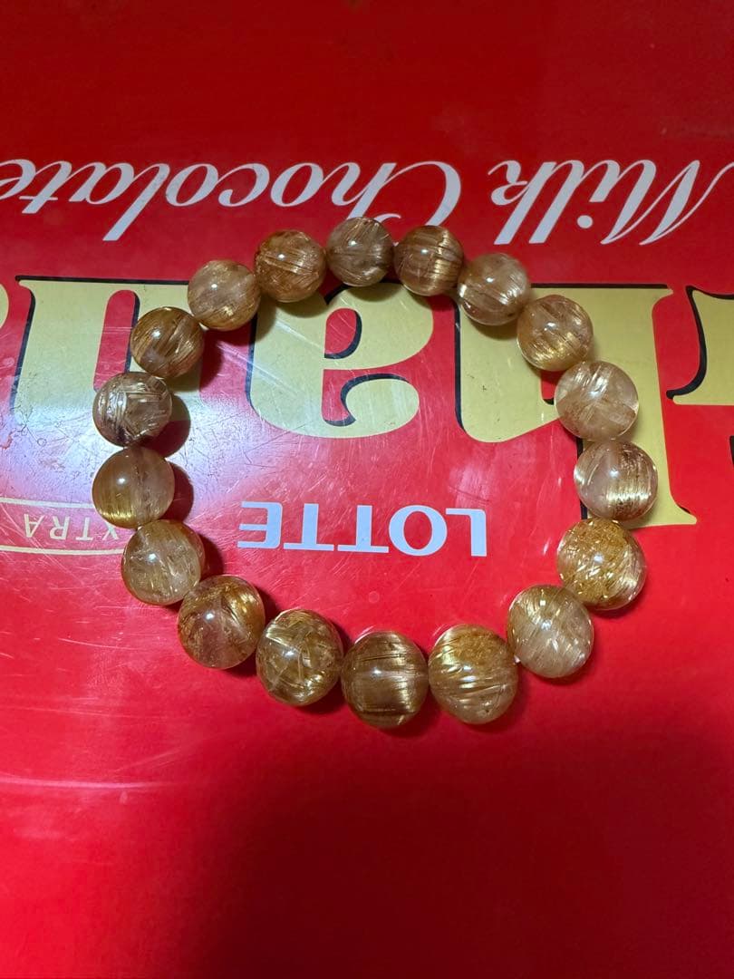 た*ん様 天然石ゴールドタイタンルチルブレスレット