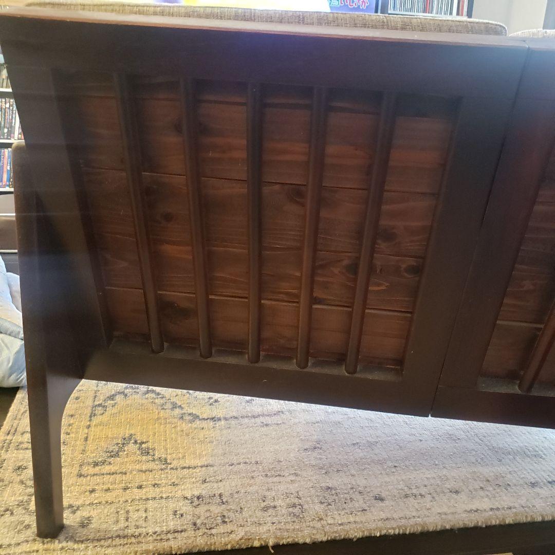 ブラウン 2人掛けソファ モダンデザイン