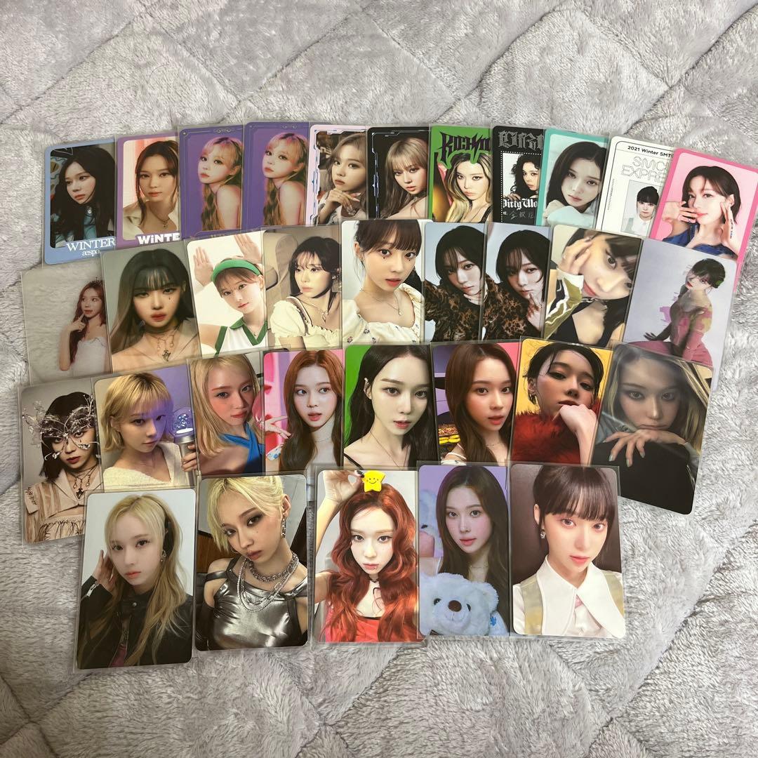 aespa ウィンター トレカ ラントレ セット まとめ売り 特典 md - メルカリ