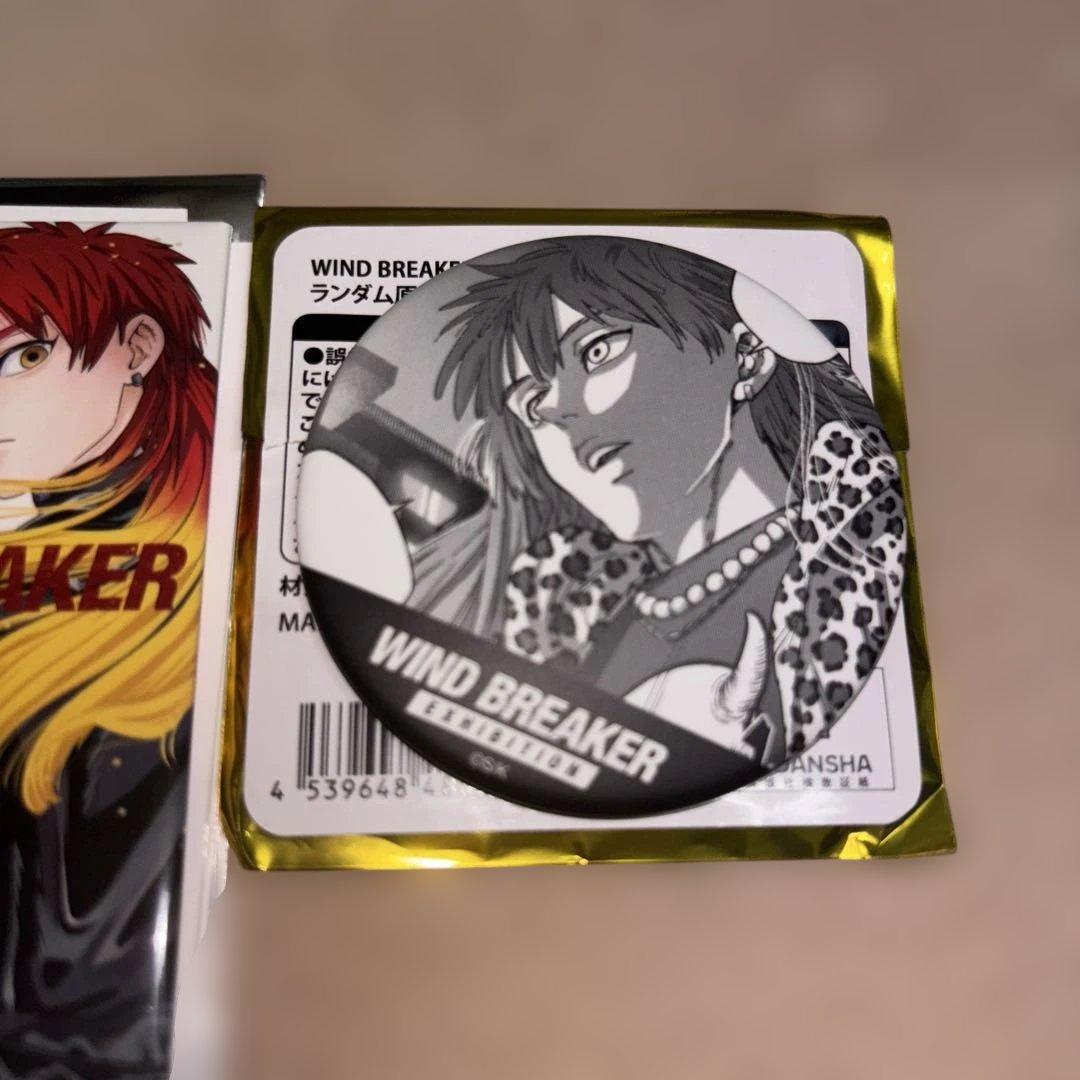 WIND BREAKER展ランダム缶マグネット原作コマ缶バッジ焚石矢 棪堂哉真