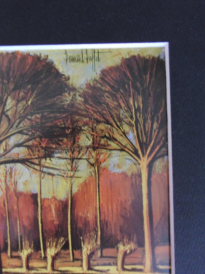 ベルナール・ビュッフェ【Foret de Mormale】希少な額装用画集より