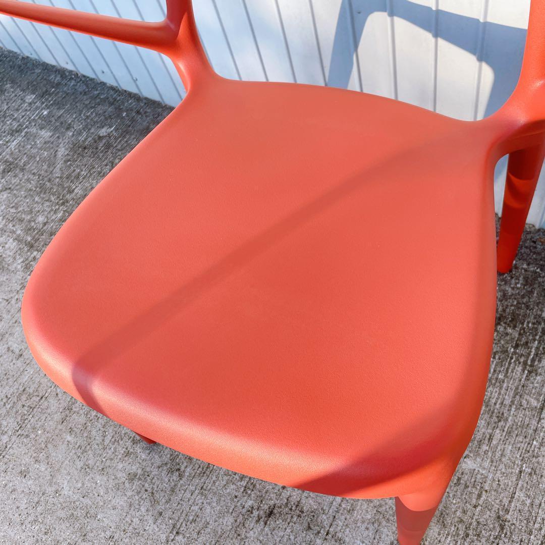 未使用品】CHERRY エルパソ ダイニングチェア レッド 2脚セット①