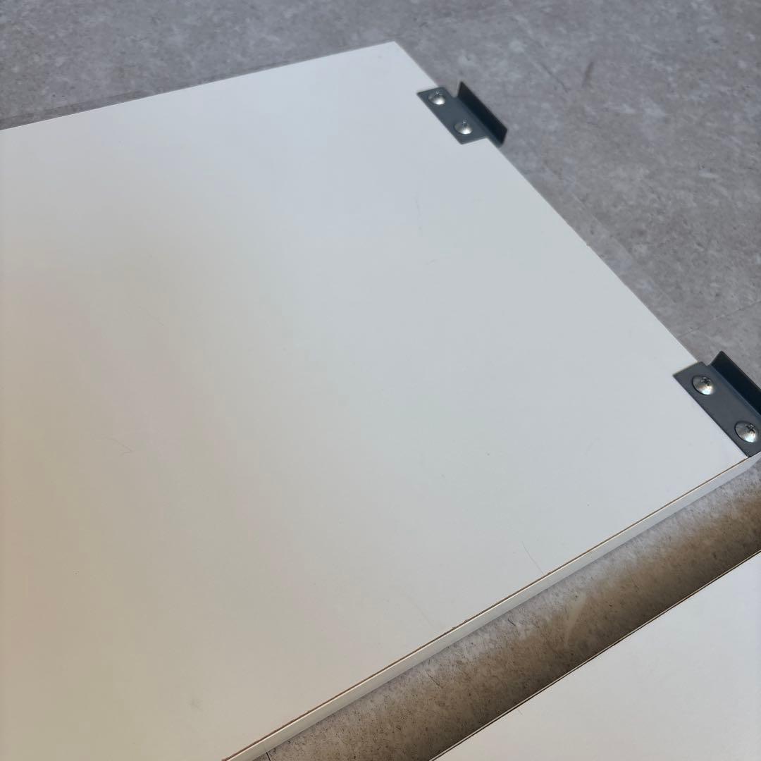 突っ張りシェルフ　幅90x奥行40cm用　追加棚　アイボリー　②