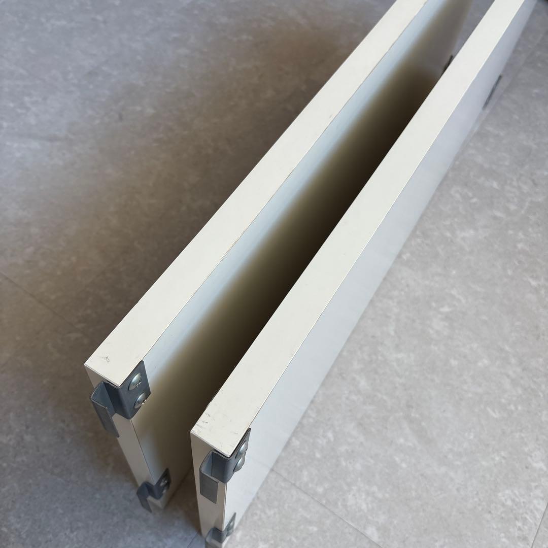 突っ張りシェルフ　幅90x奥行40cm用　追加棚　アイボリー　②