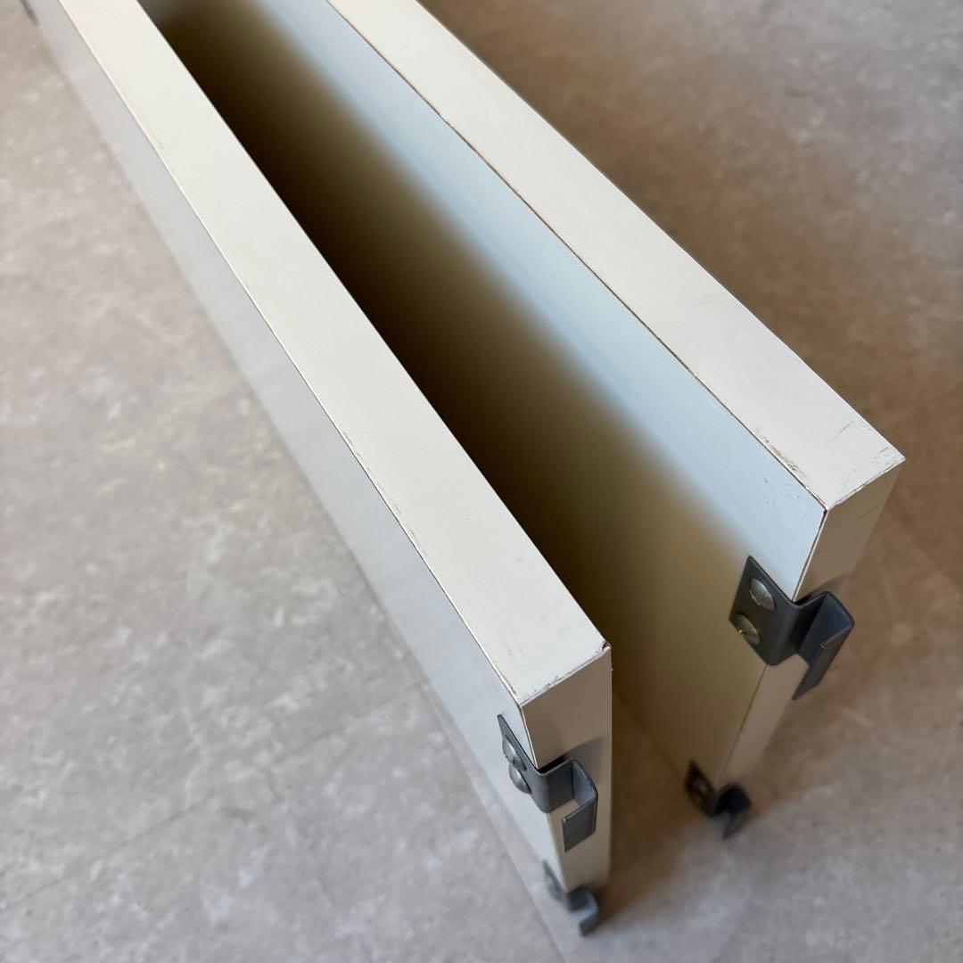 突っ張りシェルフ　幅90x奥行40cm用　追加棚　アイボリー　②