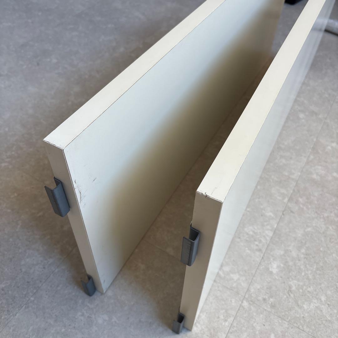 突っ張りシェルフ　幅90x奥行40cm用　追加棚　アイボリー　②