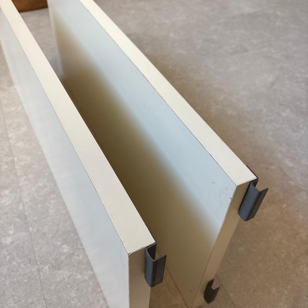 突っ張りシェルフ　幅90x奥行40cm用　追加棚　アイボリー　②