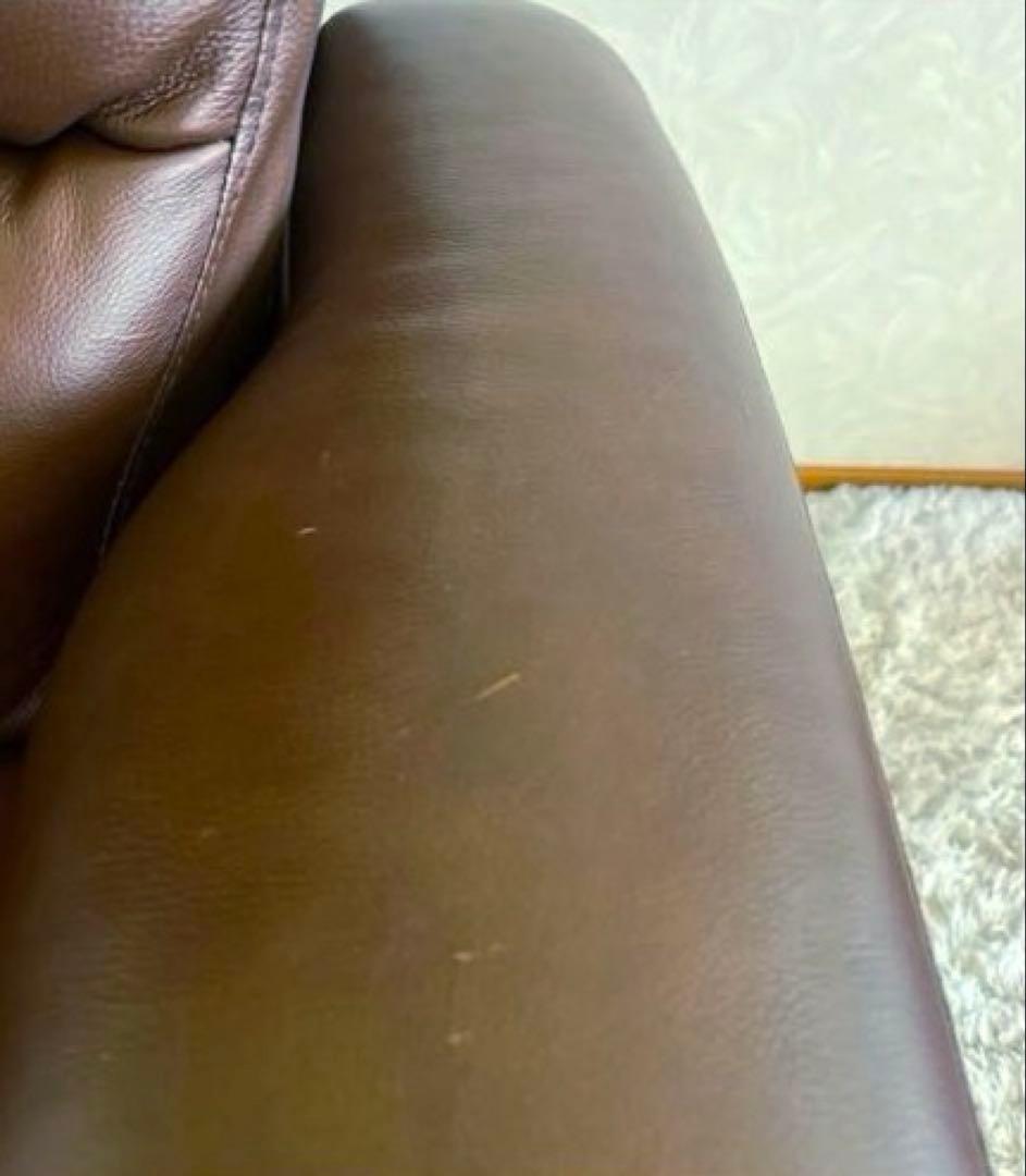 NITORI ニトリ リクライニングソファ 1人掛け レザー ブラウン