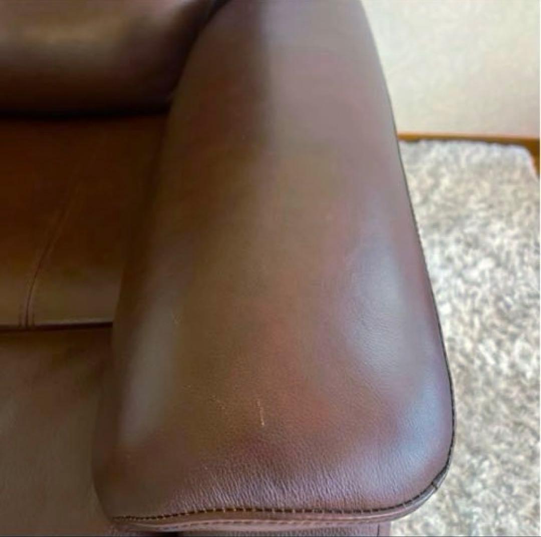 NITORI ニトリ リクライニングソファ 1人掛け レザー ブラウン