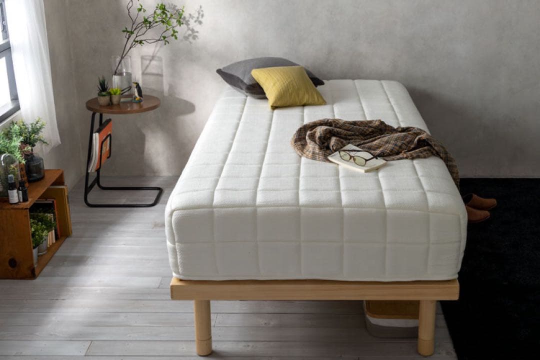 Ryoooo ⑤とうふマットレス ホワイト寝具 マット 【セミダブル】