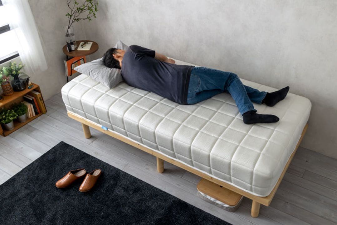 Ryoooo ⑤とうふマットレス ホワイト寝具 マット 【セミダブル】