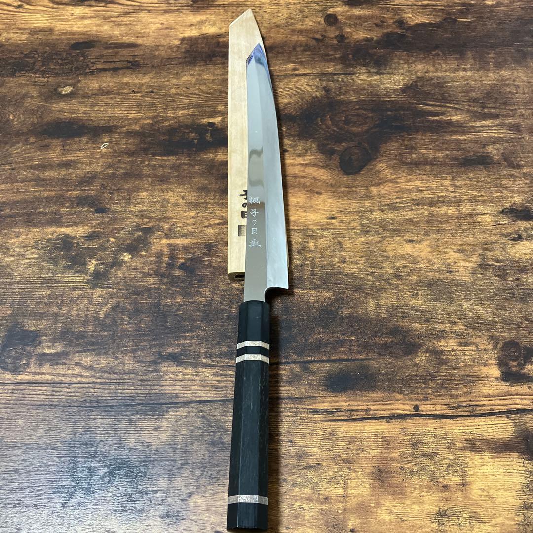 子の日 楓本焼切付柳300平鏡面.本砥ぎ.黒檀ベース銀三本彫金＆袱紗C菊花330