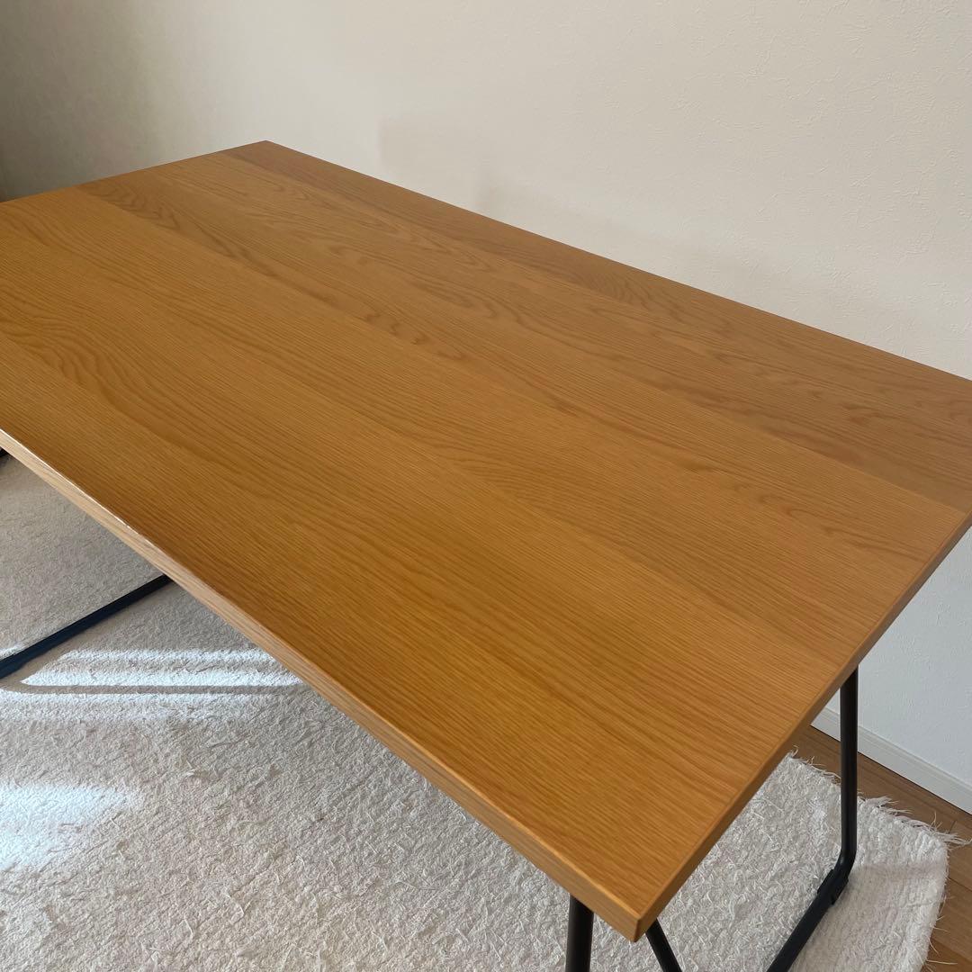 【無印良品】取説付き！状態良好　木製折りたたみテーブル W120cm