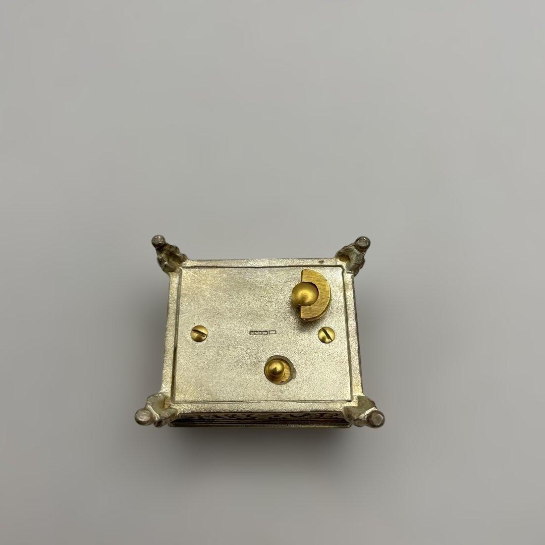 リュージュ　銀製　シルバー　オルゴール　世界最小