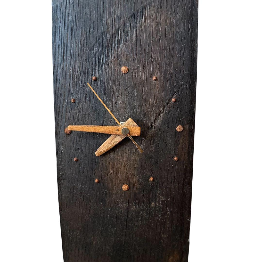 ワイン ウィスキー 樽 木製 置き 掛け 時計 2WAY インテリア ビンテージ