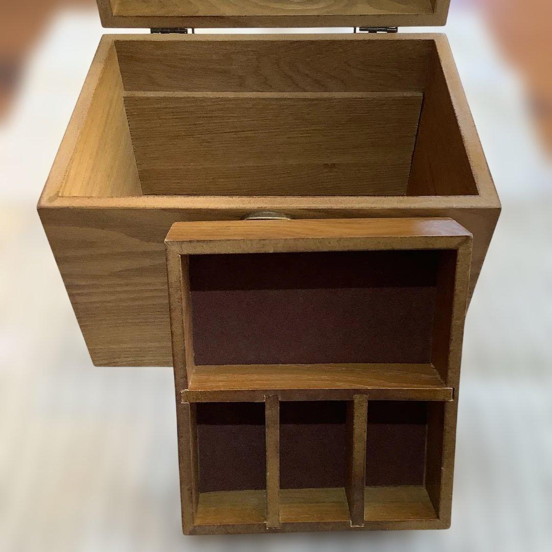 カントリー家具　木製　多目的　救急箱　アクセサリーボックス