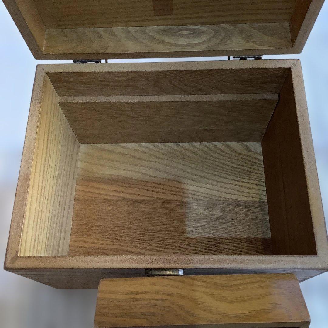 カントリー家具　木製　多目的　救急箱　アクセサリーボックス