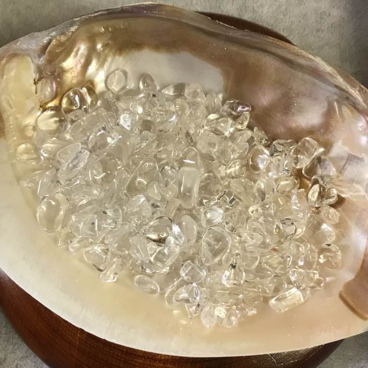 ★一押し特選★一年の浄化に♡【900g高透明度クリスタルクォーツ✴︎水晶さざれ】