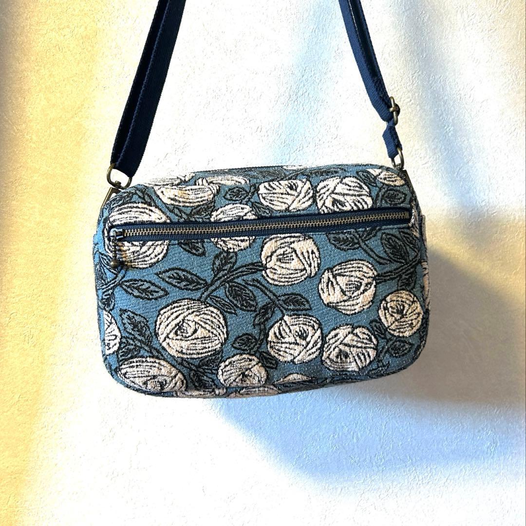 ミナペルホネン rosy (pink × blue)ショルダーバック