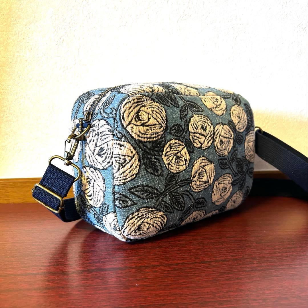 ミナペルホネン rosy (pink × blue)ショルダーバック