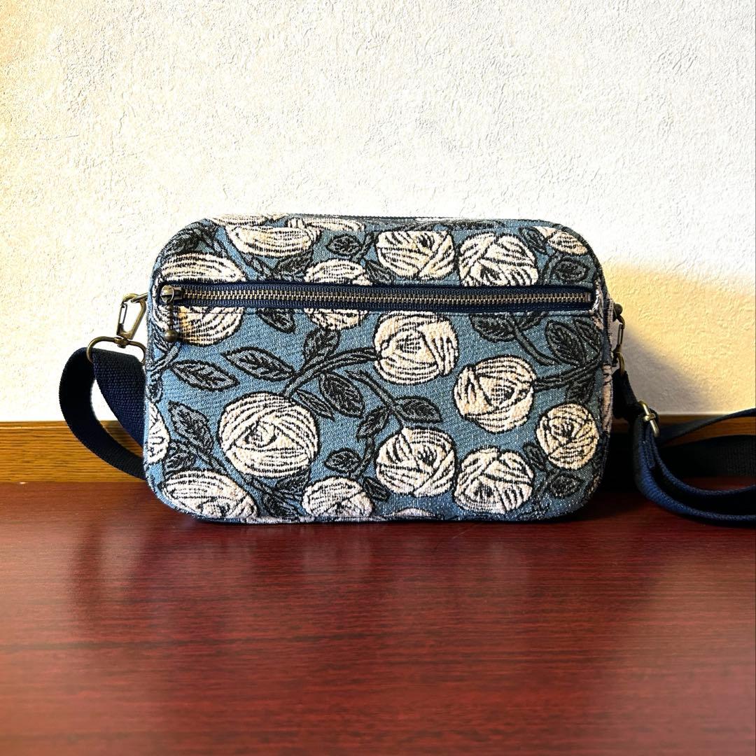 ミナペルホネン rosy (pink × blue)ショルダーバック