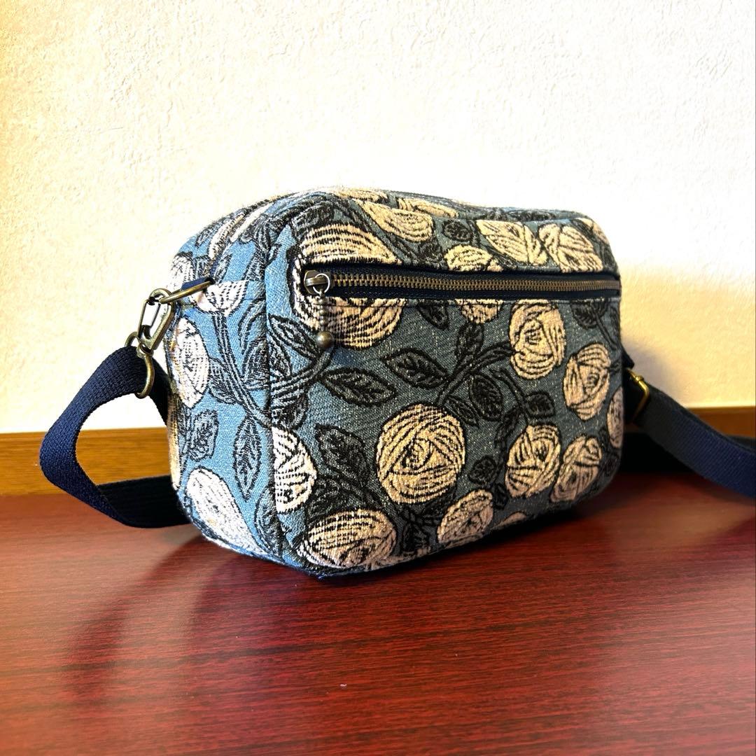 ミナペルホネン rosy (pink × blue)ショルダーバック