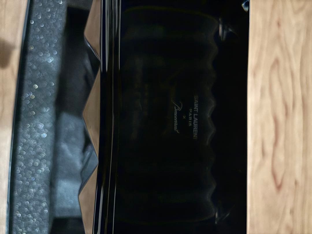 サンローラン バカラ ルクソール ベース ブラッククリスタル 花瓶