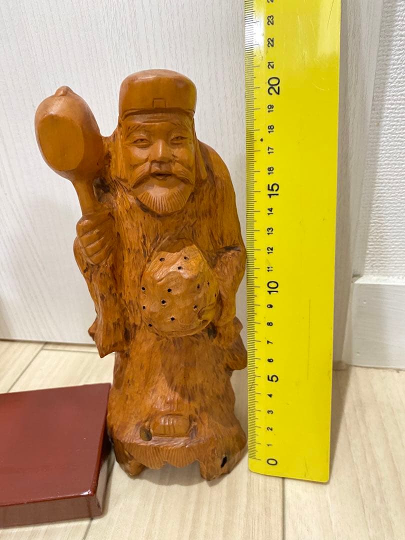 開運七福神木彫