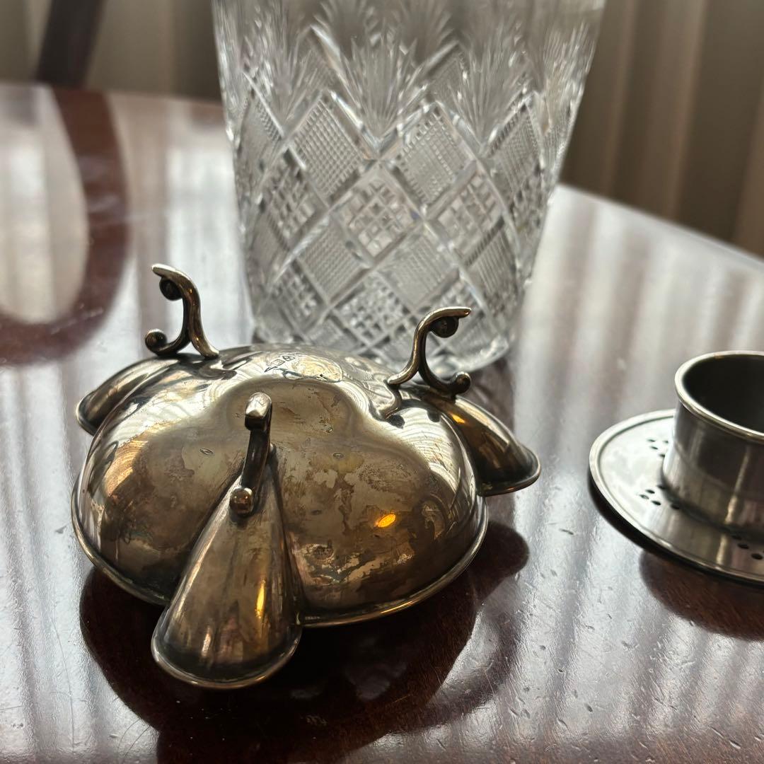 ヴィンテージスターリングシルバー/ガラス