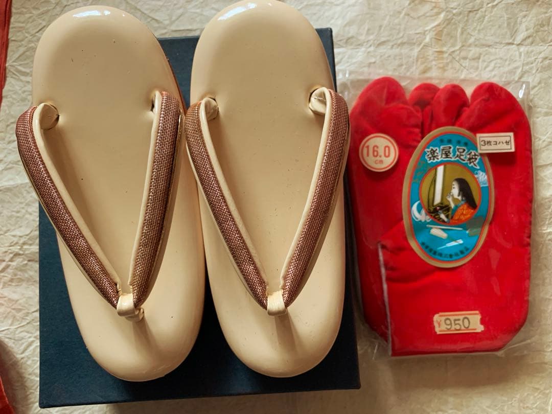 七五三　三歳の女の子のお支度　正絹お宮参り初着　襦袢まで全て正絹お着物フルセット