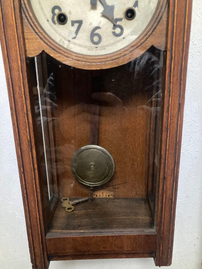 愛知時計 アンティーク スリゲルボンボン時計 初心者歓迎 稼働中