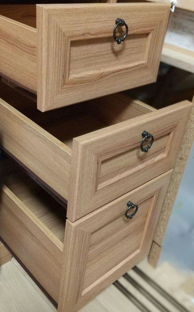 木目調ドレッサー（スツール別売有）