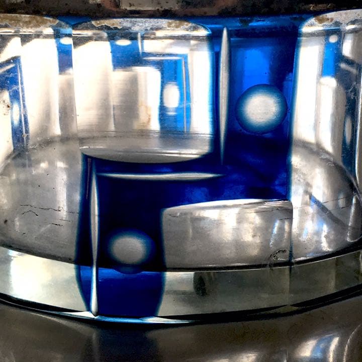 骨董 灰皿 切子 アッシュトレイ アンティーク インテリア