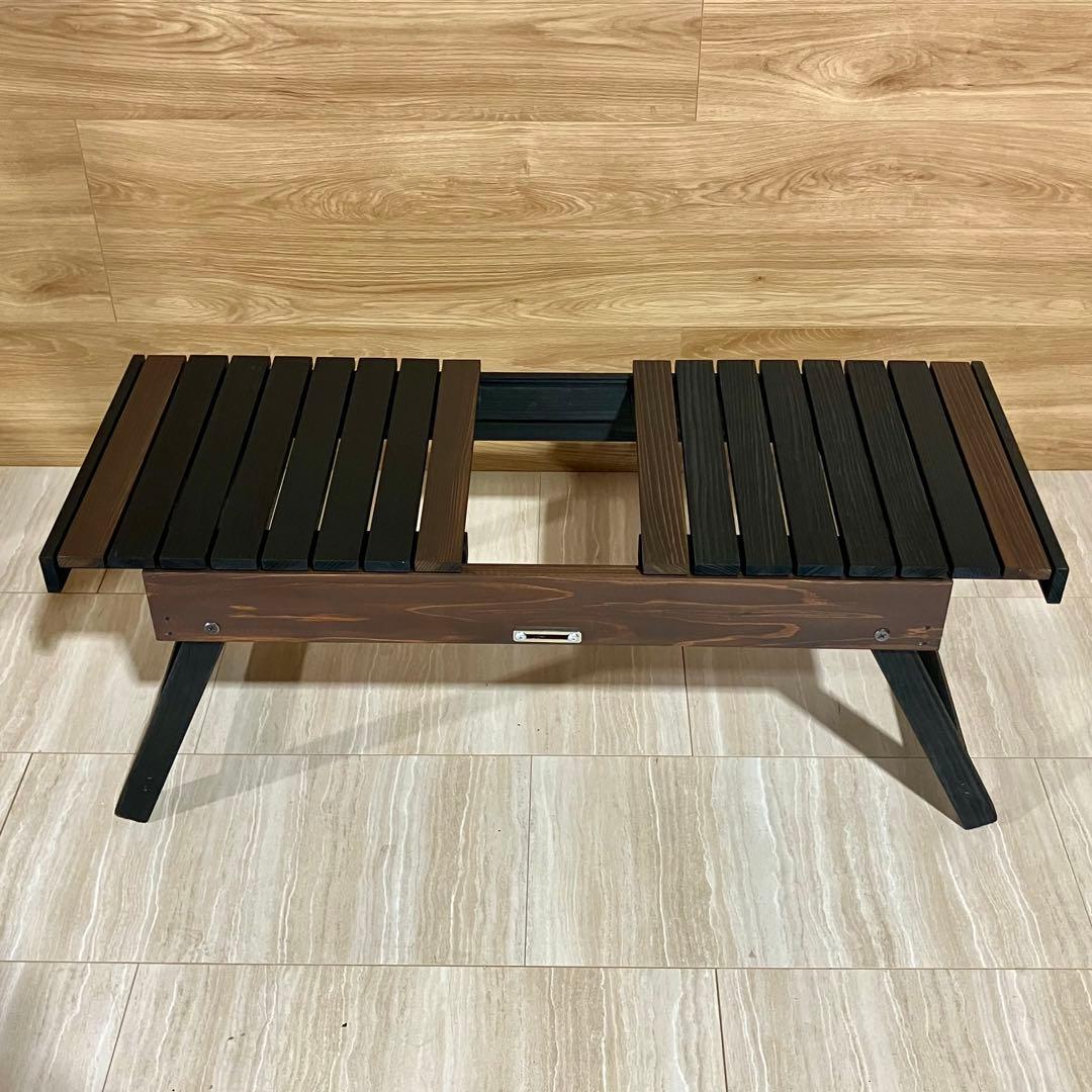 き*ん様 IGTテーブル THEBOX ブラック×ウォルナットMIX塗装品　在庫