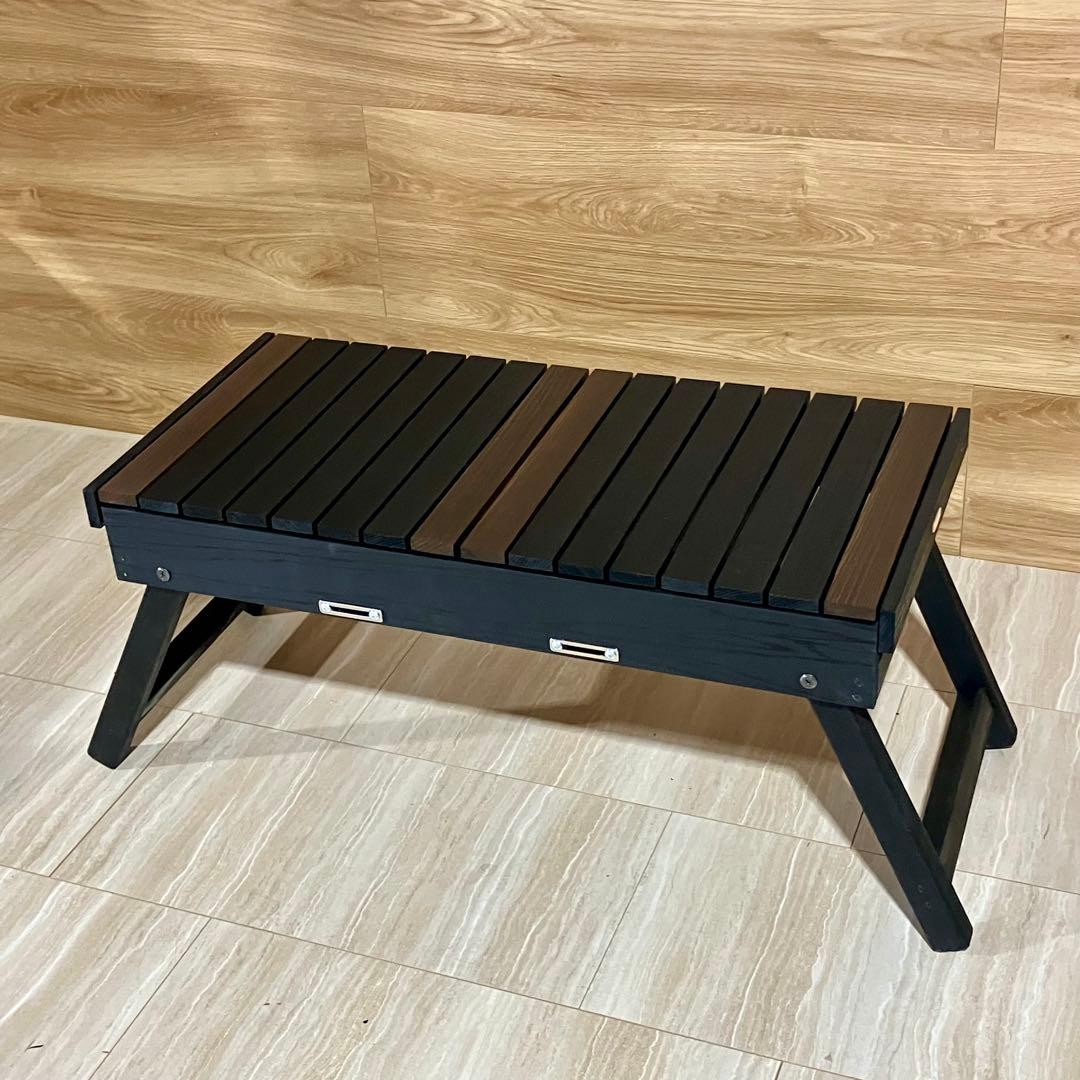 き*ん様 IGTテーブル THEBOX ブラック×ウォルナットMIX塗装品　在庫