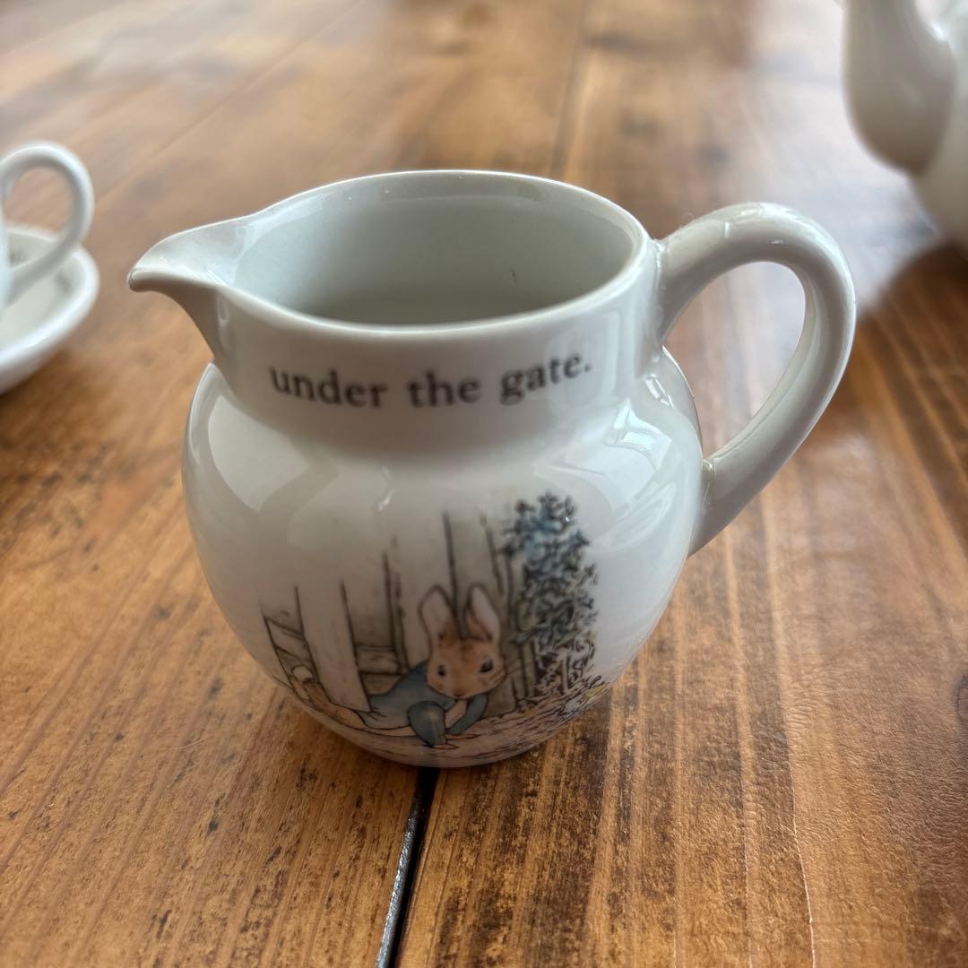  (ウェッジウッド) ミニチュアティーセット ピーターラビット