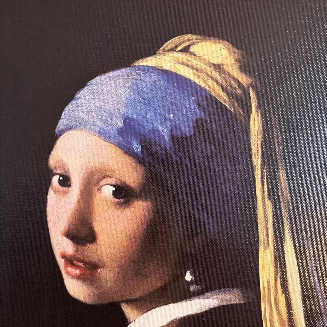 プリントアート フェルメール 真珠の耳飾りの少女 絵画 額付き インテリア