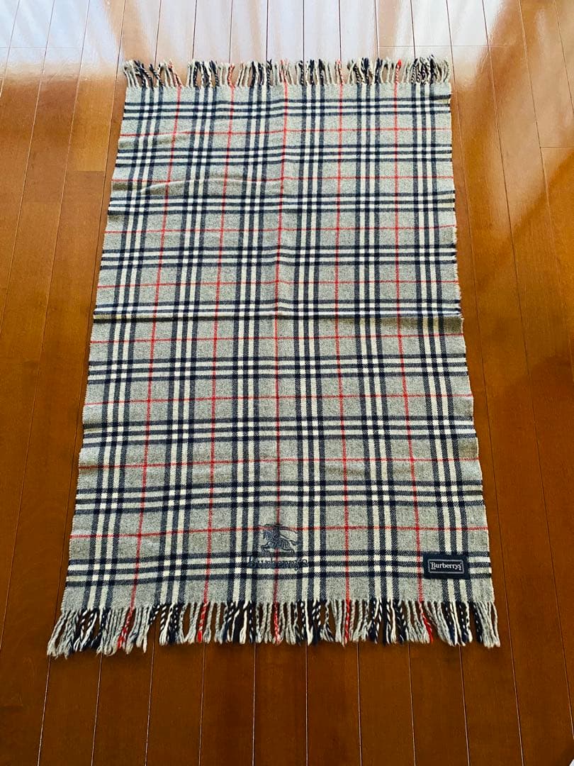 Burberrys チェック柄ブランケット 約65 cmX1 20cm ひざ掛け - メルカリ