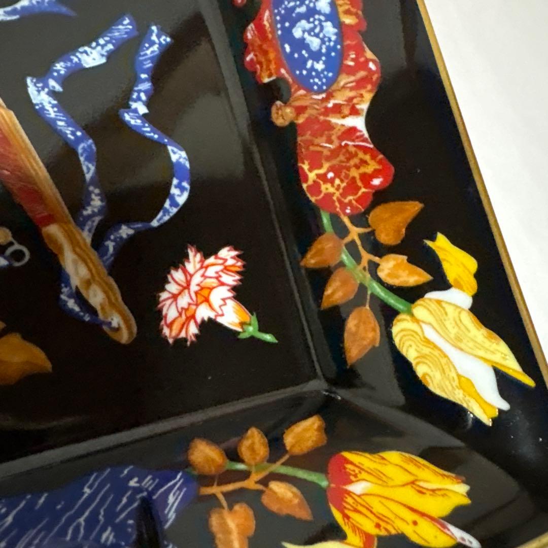 エルメス　HERMES アッシュトレイ　灰皿　皿　小物　扇子　陶器