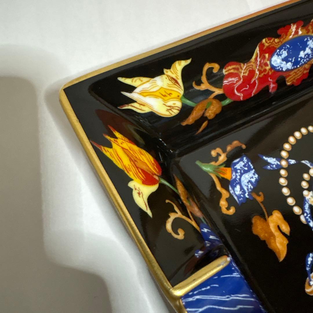 エルメス　HERMES アッシュトレイ　灰皿　皿　小物　扇子　陶器