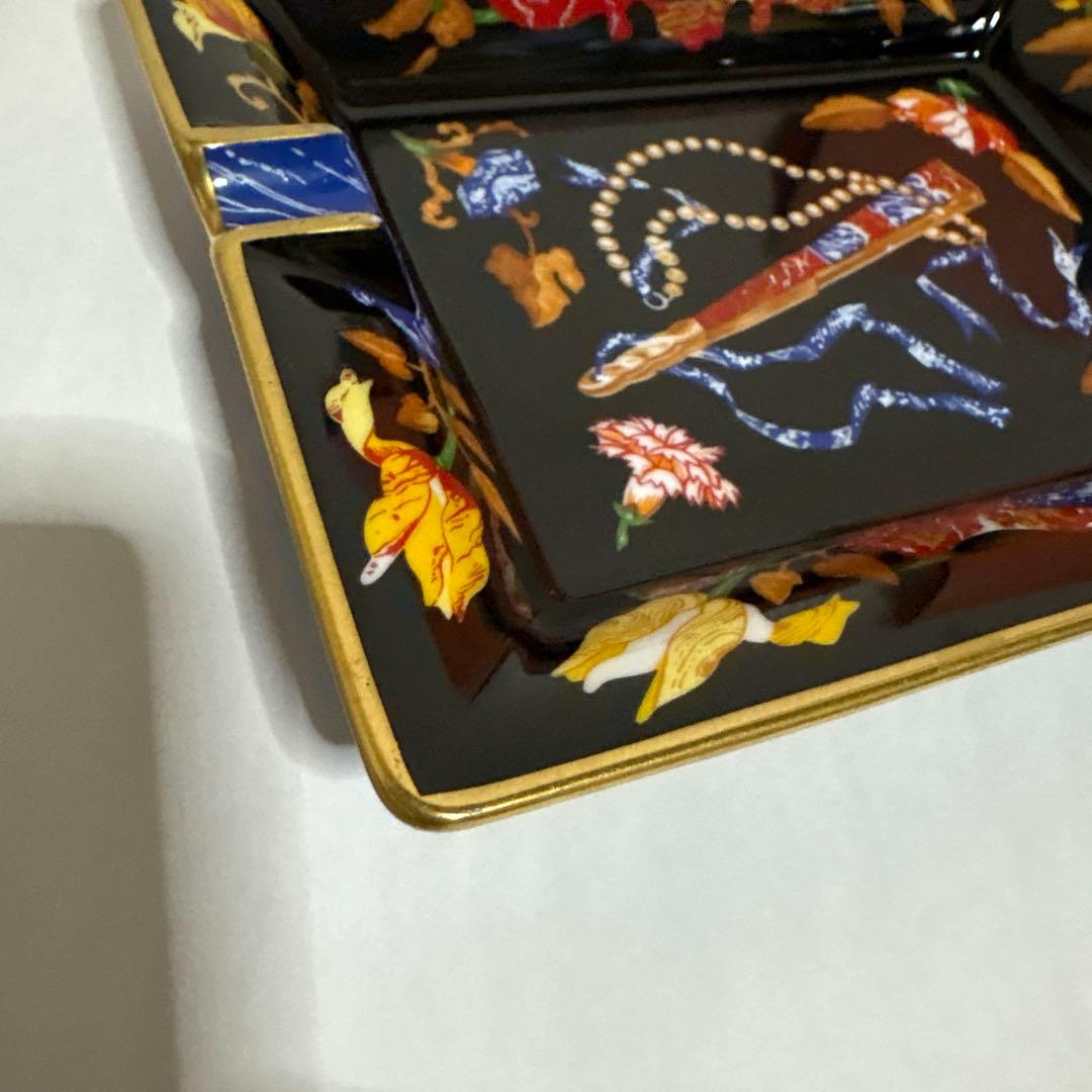 エルメス　HERMES アッシュトレイ　灰皿　皿　小物　扇子　陶器