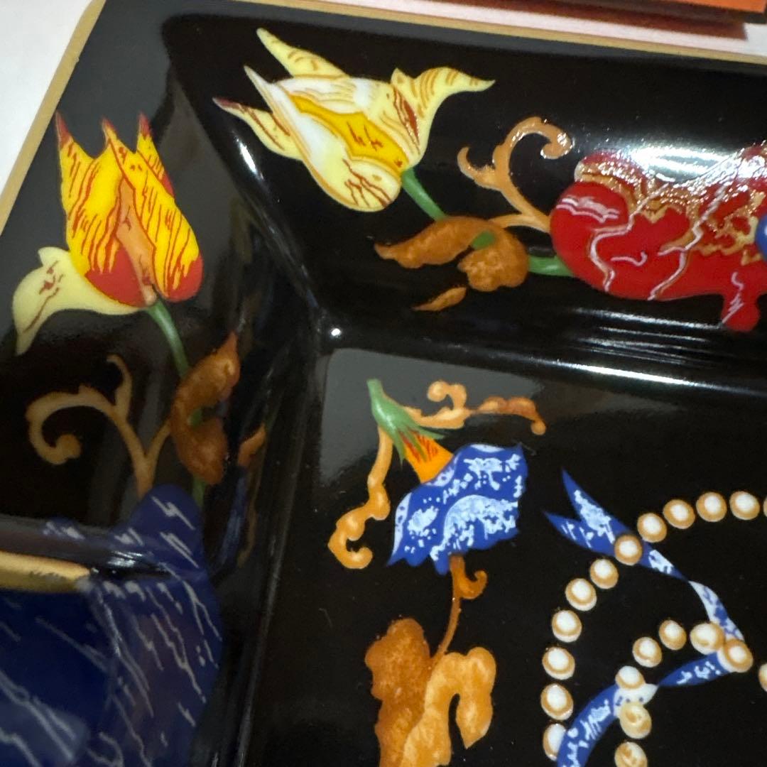 エルメス　HERMES アッシュトレイ　灰皿　皿　小物　扇子　陶器