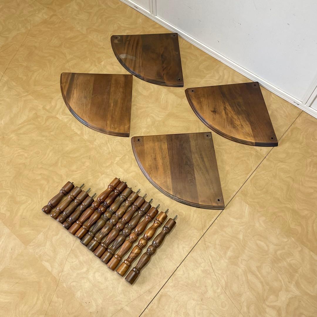 たぬき 木製 4段コーナーラック 棚 飾り棚 ラック ビンテージ